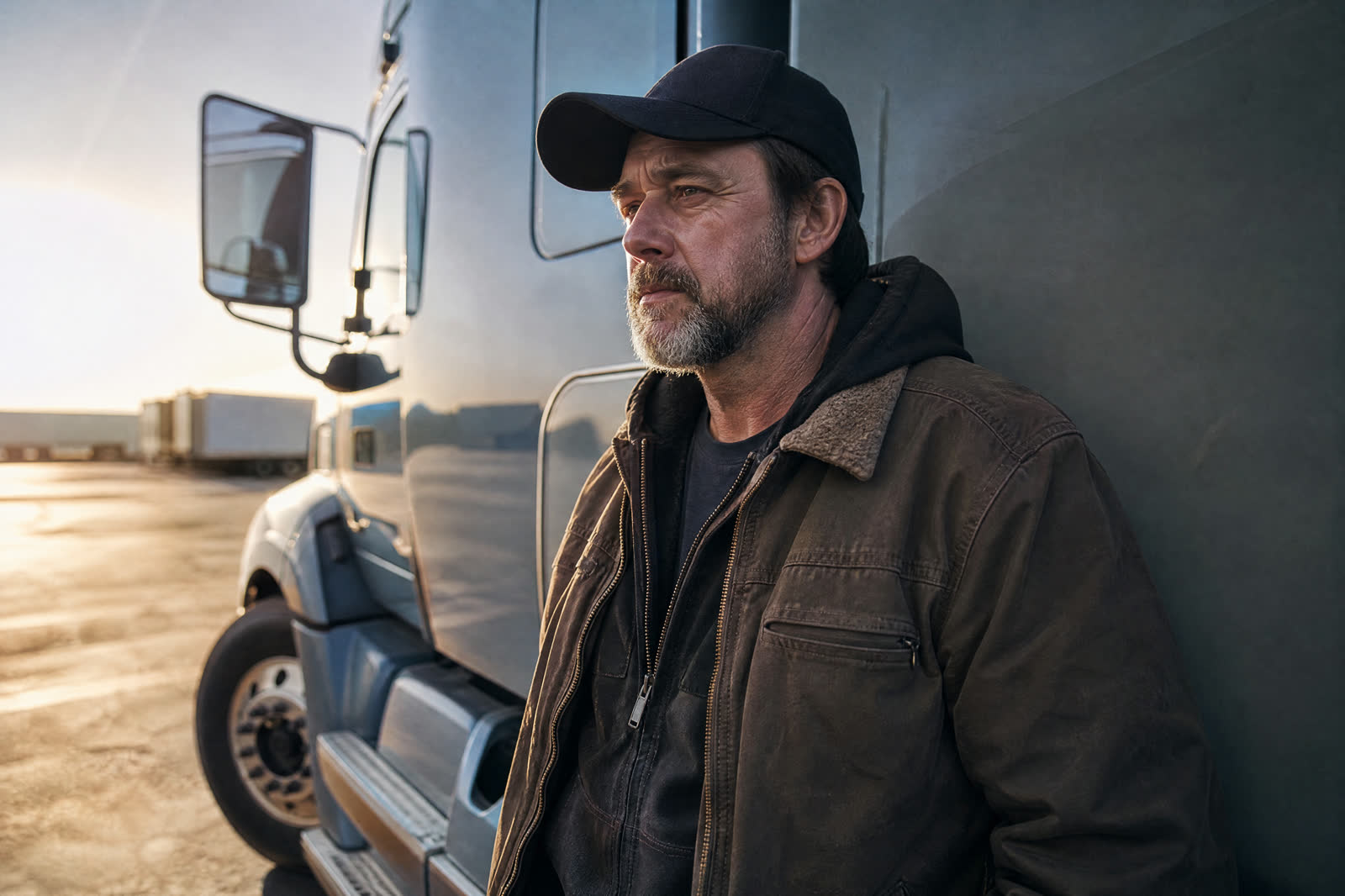 Owner-operator and his rig